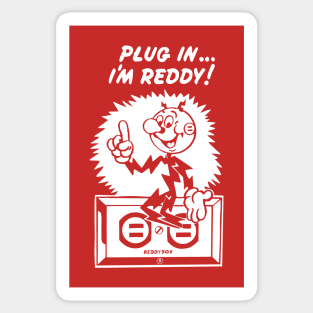 plug in reddy kilowatt white Sticker